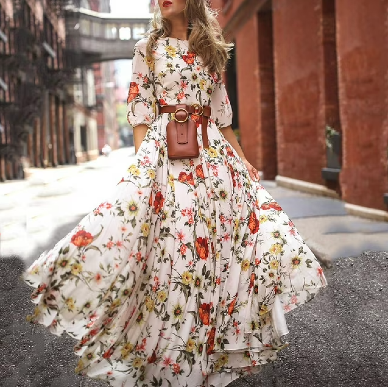 🌸 Vestido Maxi Boho Floral 🌸